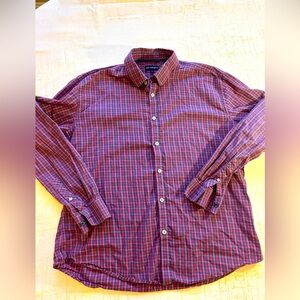Jack Maverick Size XL Slim Fit Checkered Button Down Shirt